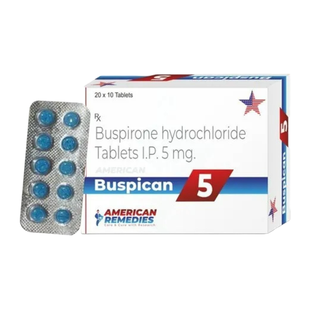 BUSPAR 5MG BISPIRONE Bispirone Buspar 5Mg