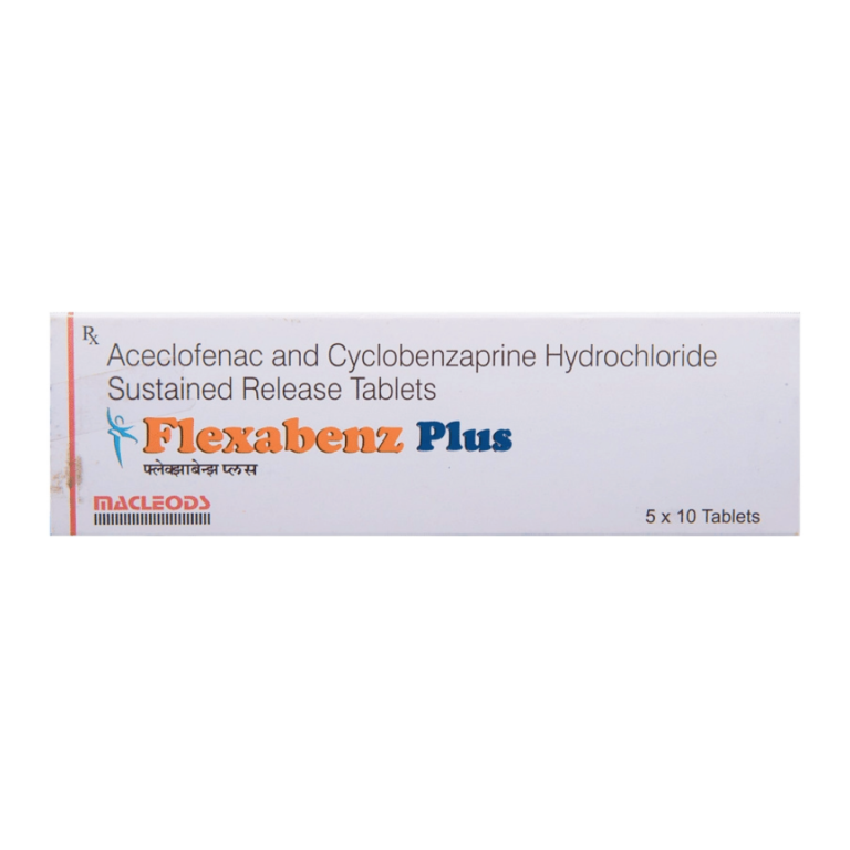 FlexaBenzPlus 15 mg Cyclobenzaprine Aceclofenac
